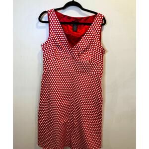 Retro Red Polka Dot Swing Dress - Spence - Size 12